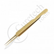Gold titanium tweezers