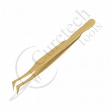 Gold titanium tweezers