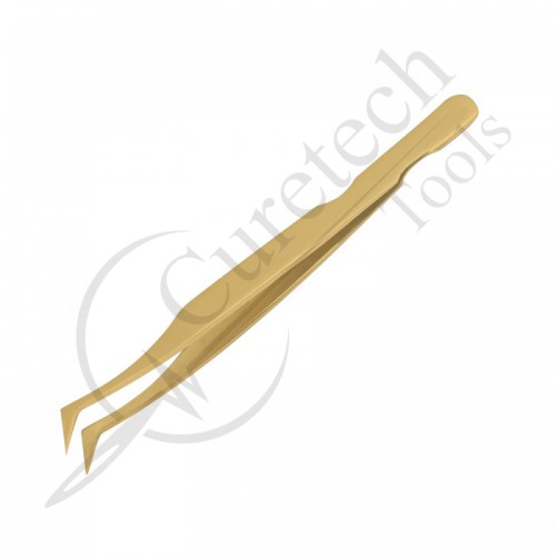 Gold titanium tweezers