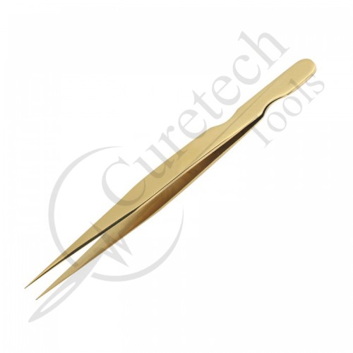 Gold titanium tweezers