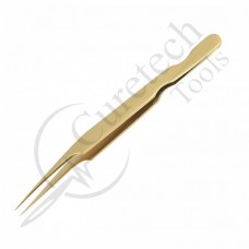 Gold titanium tweezers