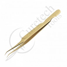 Gold titanium tweezers