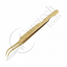 Gold titanium tweezers