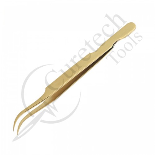 Gold titanium tweezers