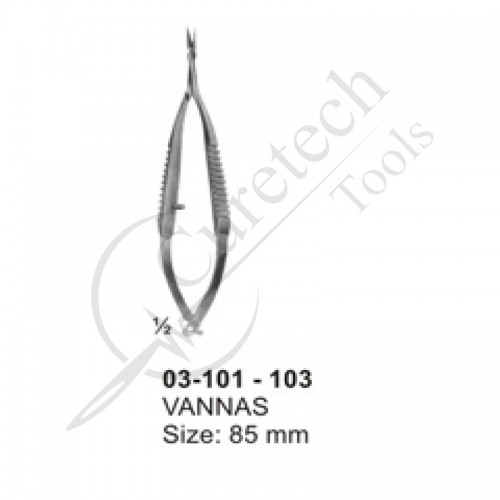 Micro Scissors (Spring Type )with Flat Handles