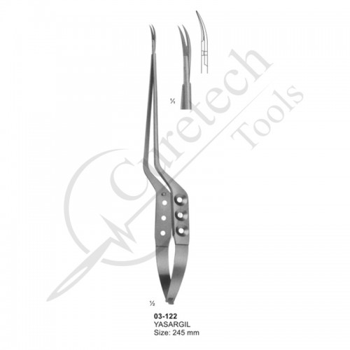 Micro Scissors (Spring Type ) bayonet-Shaped