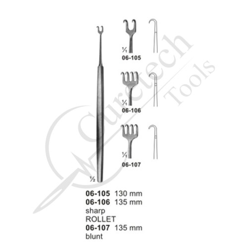 Fine Wound Retactors (Dura-and Skin Retractors)