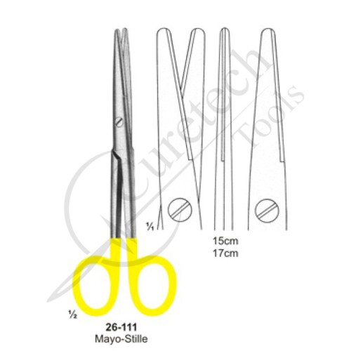 Scissors with Tungsten Carbide Inserts